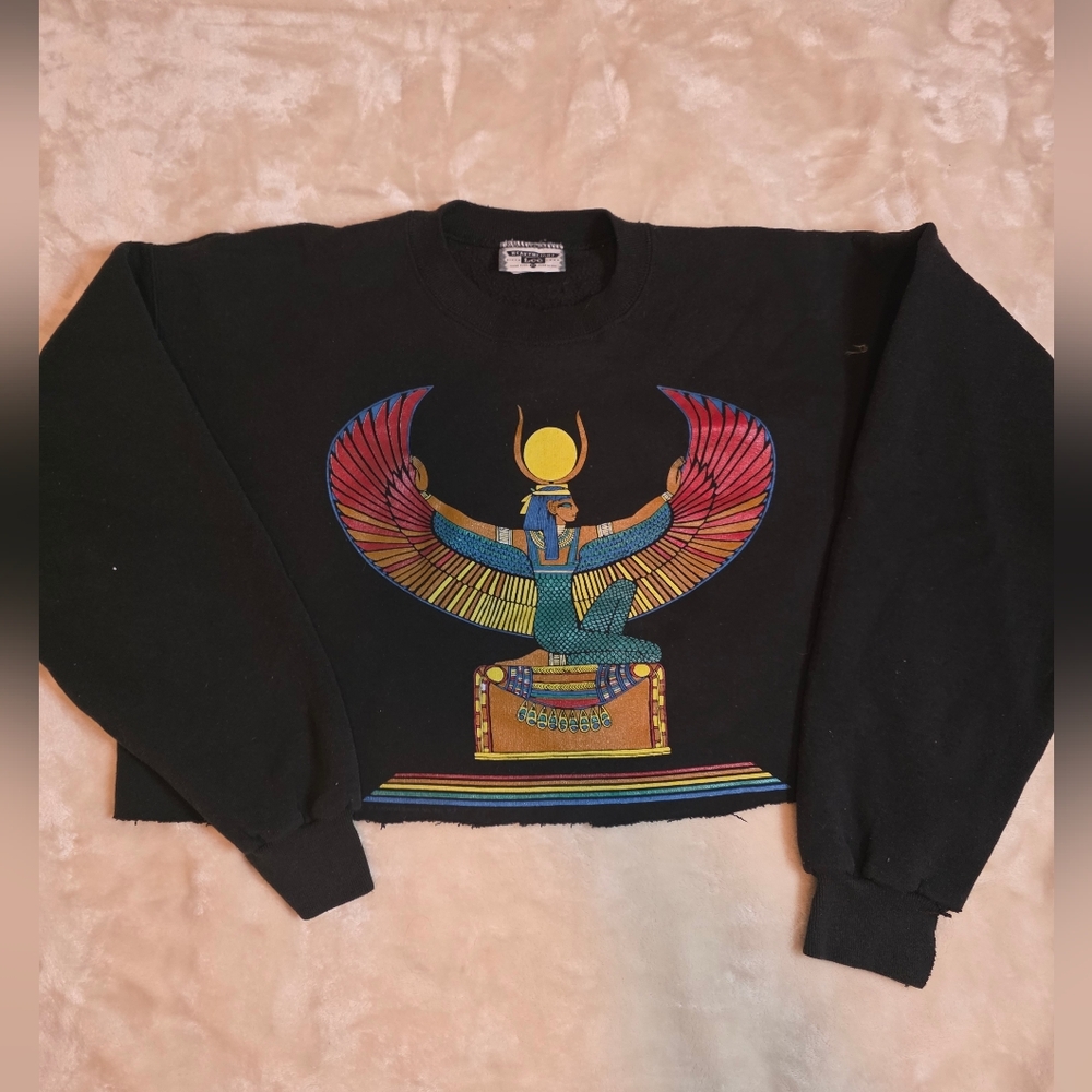 Lee Crop Heavyweight Black Sweatshirt